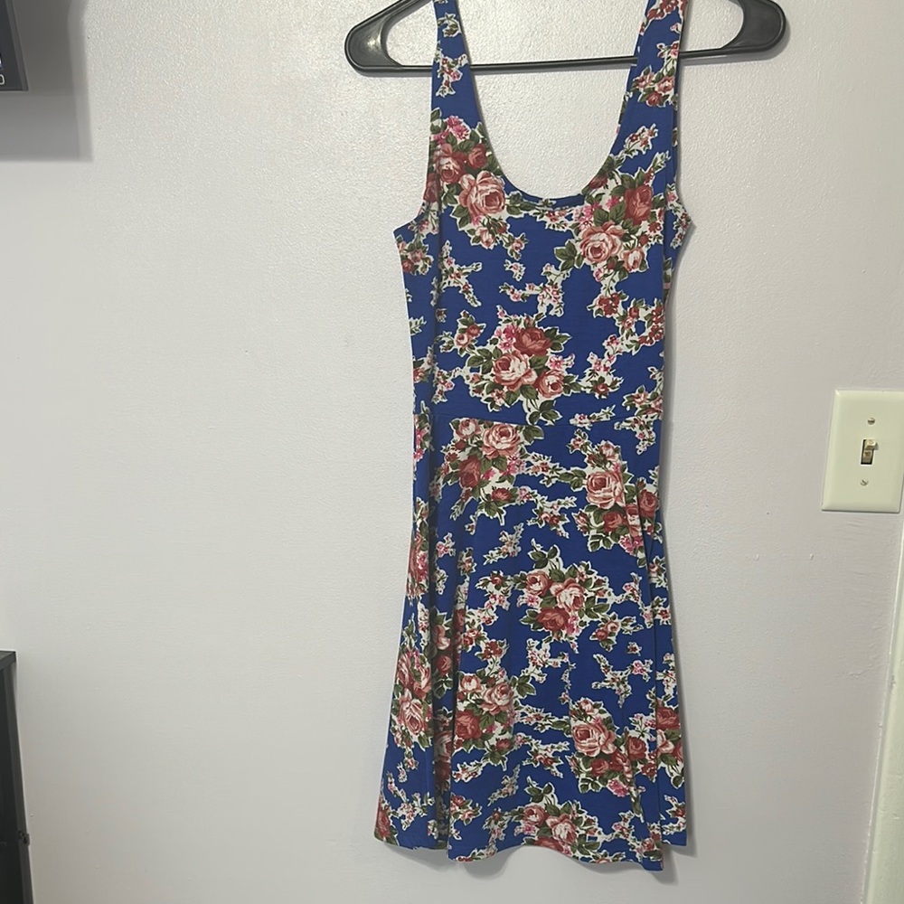 Floral Blue Dress